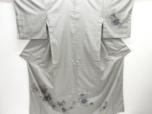 作家物　牡丹模様お召訪問着